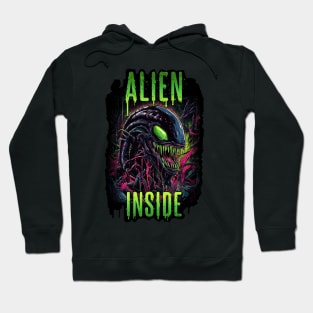 Alien inside Hoodie